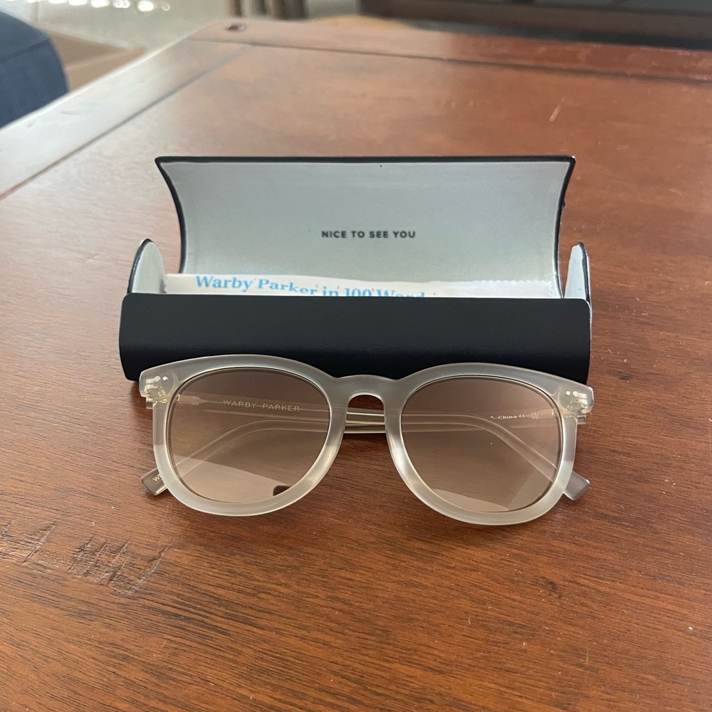 Warby Parker Ryland Unisex Sunglasses. Sold out silver/grey colorway